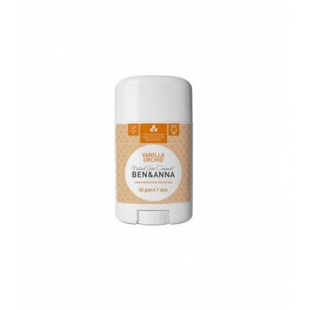 BEN&ANNA Naturalny Dezodorant na bazie Sody VANILLA ORCHID (sztyft plastikowy) 0% Aluminium 60g